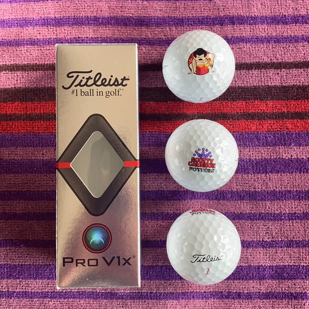 Scotty Cameron Titleist Pro V1x Sumo Golf Balls - 1 sleeve – Dark